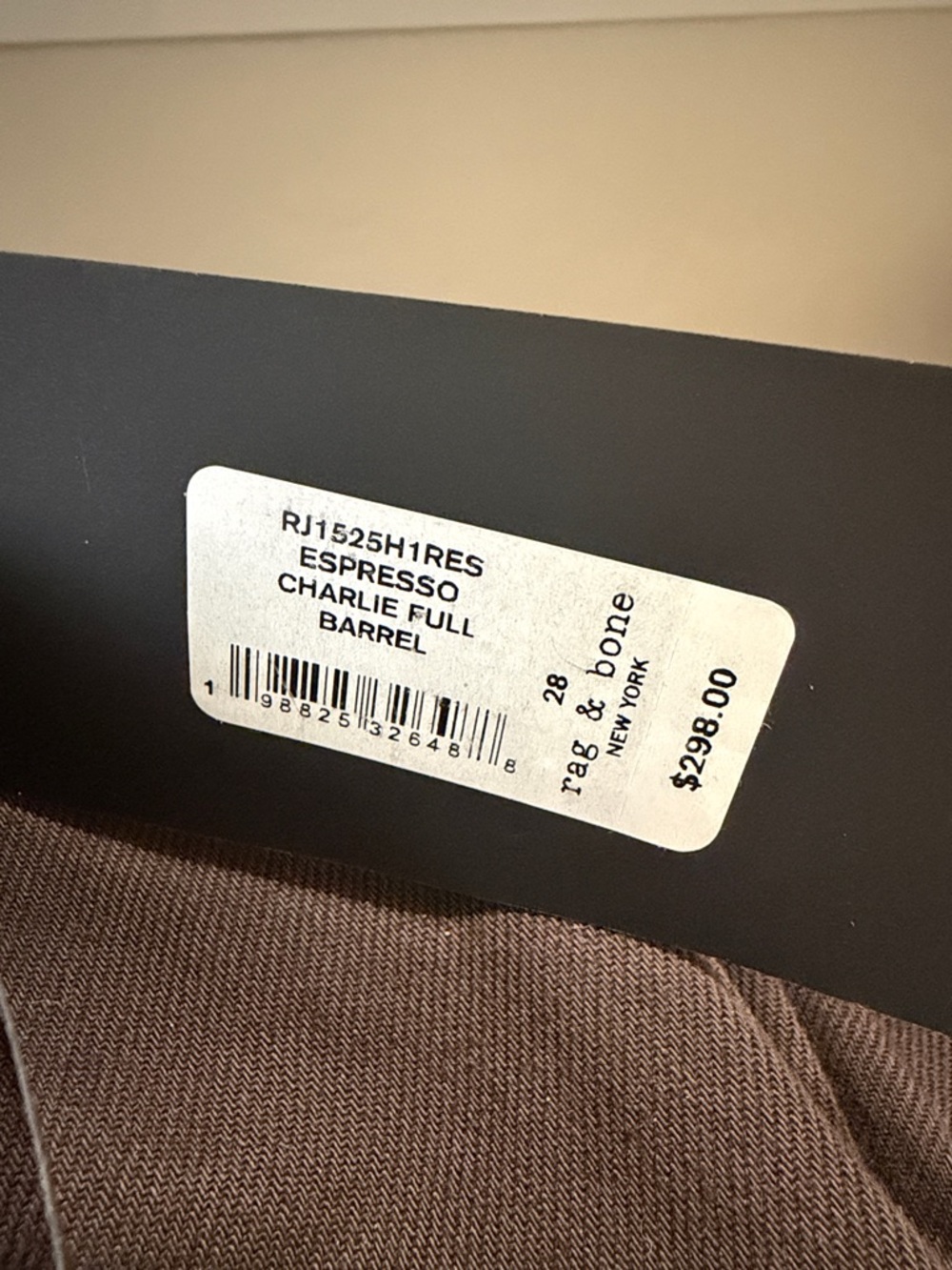 Rag and Bone Charlie Barrel Jeans in Espresso - Picture 13 of 13